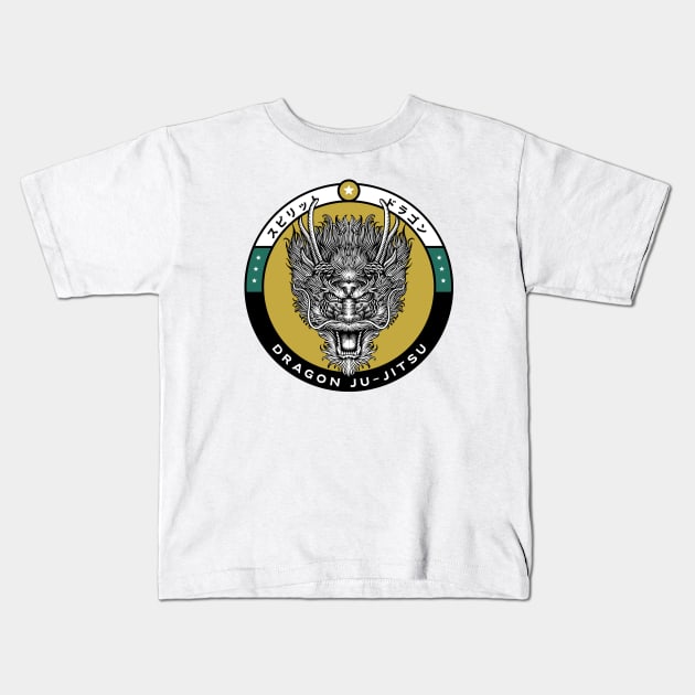 Dragon Bjj Kids T-Shirt by Tip Top Tee's